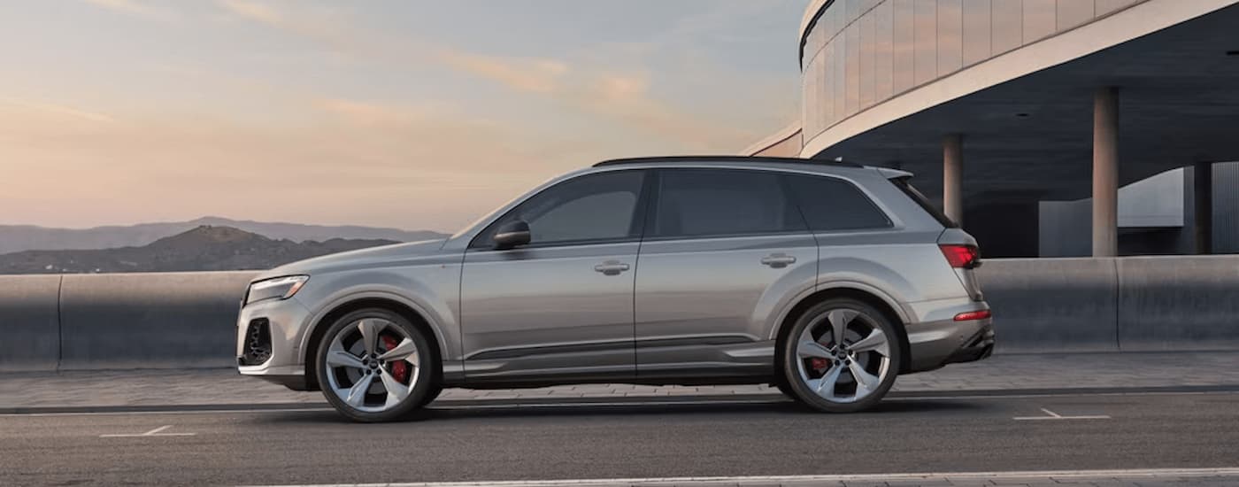 Side of a grey 2025 Audi Q7 for sale near Hollins